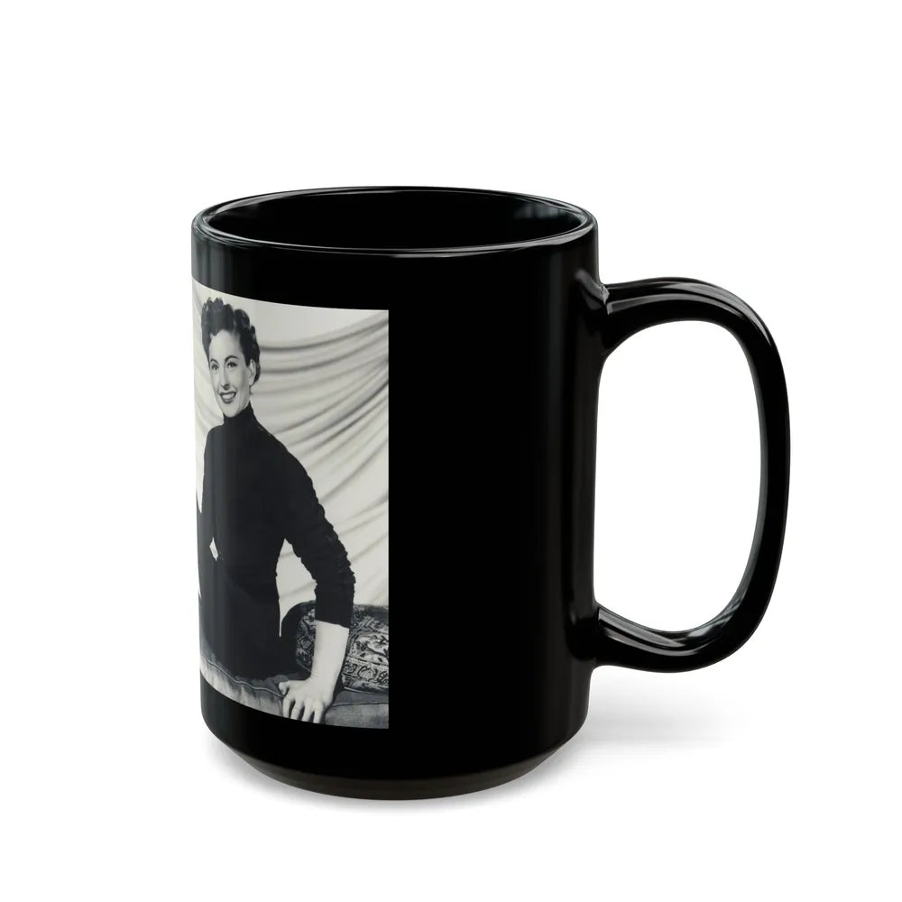 Coleen Gray #29 (Vintage Female Icon) Black Coffee Mug-Go Mug Yourself