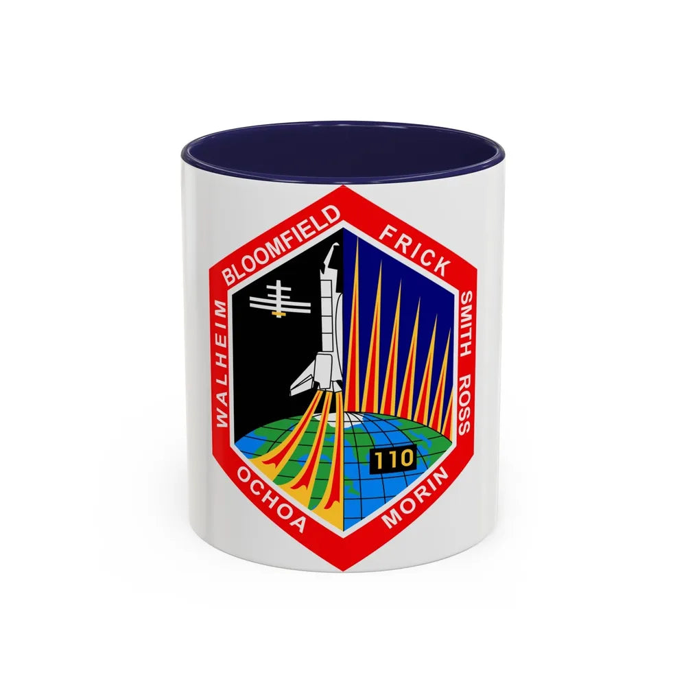 STS 110 (NASA) Accent Coffee Mug-11oz-Navy-Go Mug Yourself