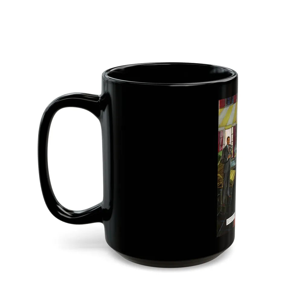 Escapade, The Saturday Evening Post illustration, 1949 - Black Coffee Mug-Go Mug Yourself