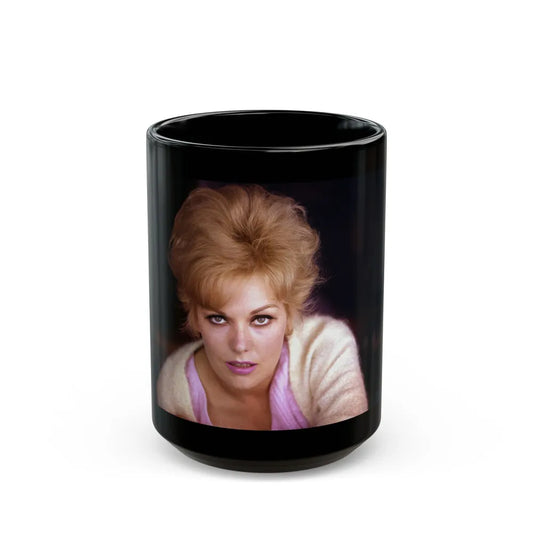 Kim Novak #321 (Vintage Female Icon) Black Coffee Mug-15oz-Go Mug Yourself