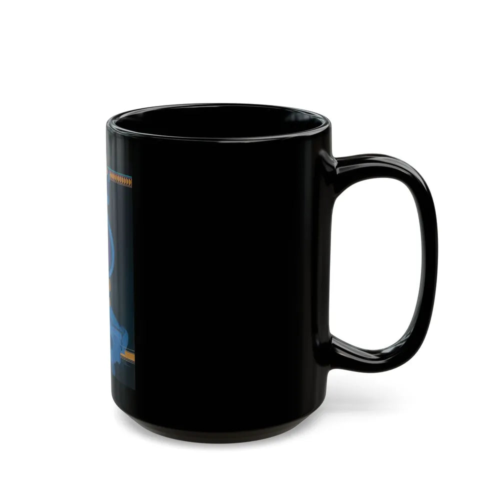 Blue Indigo - Black Coffee Mug-Go Mug Yourself