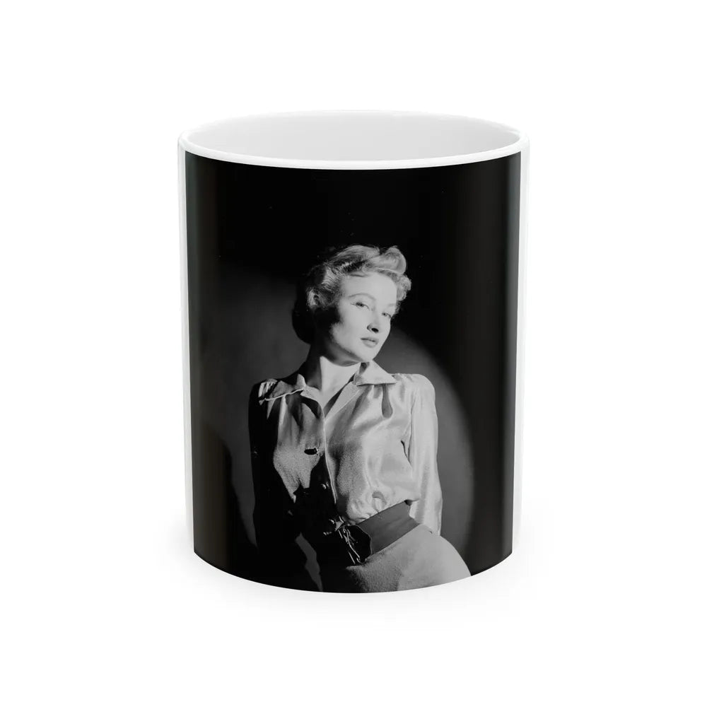 Carol Ohmart #38 (Vintage Female Icon) White Coffee Mug-11oz-Go Mug Yourself