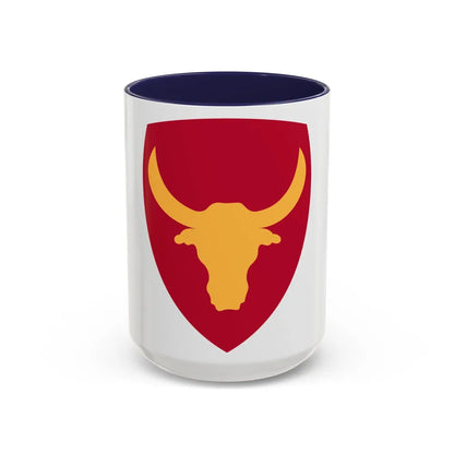 Philippine Combat Headquarters (U.S. Army) Accent Coffee Mug-15oz-Navy-Go Mug Yourself