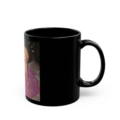 Greta Thyssen #91 (Vintage Female Icon) Black Coffee Mug-Go Mug Yourself