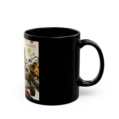 Driving Lesson Gone Bad, Collier's magazine, 1946 - Black Coffee Mug-Go Mug Yourself