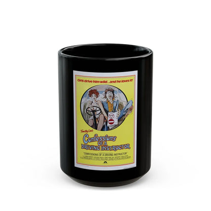 CONFESSIONS OF A DRIVING INSTRUCTOR 1976 Movie Poster - Black Coffee Mug-15oz-Go Mug Yourself