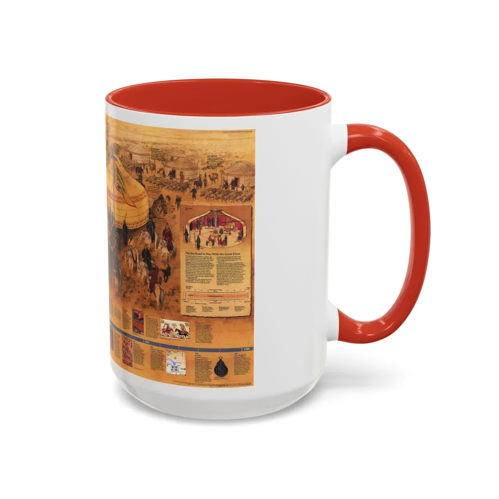 Mongols, The (1996) (Map) Accent Coffee Mug-Go Mug Yourself