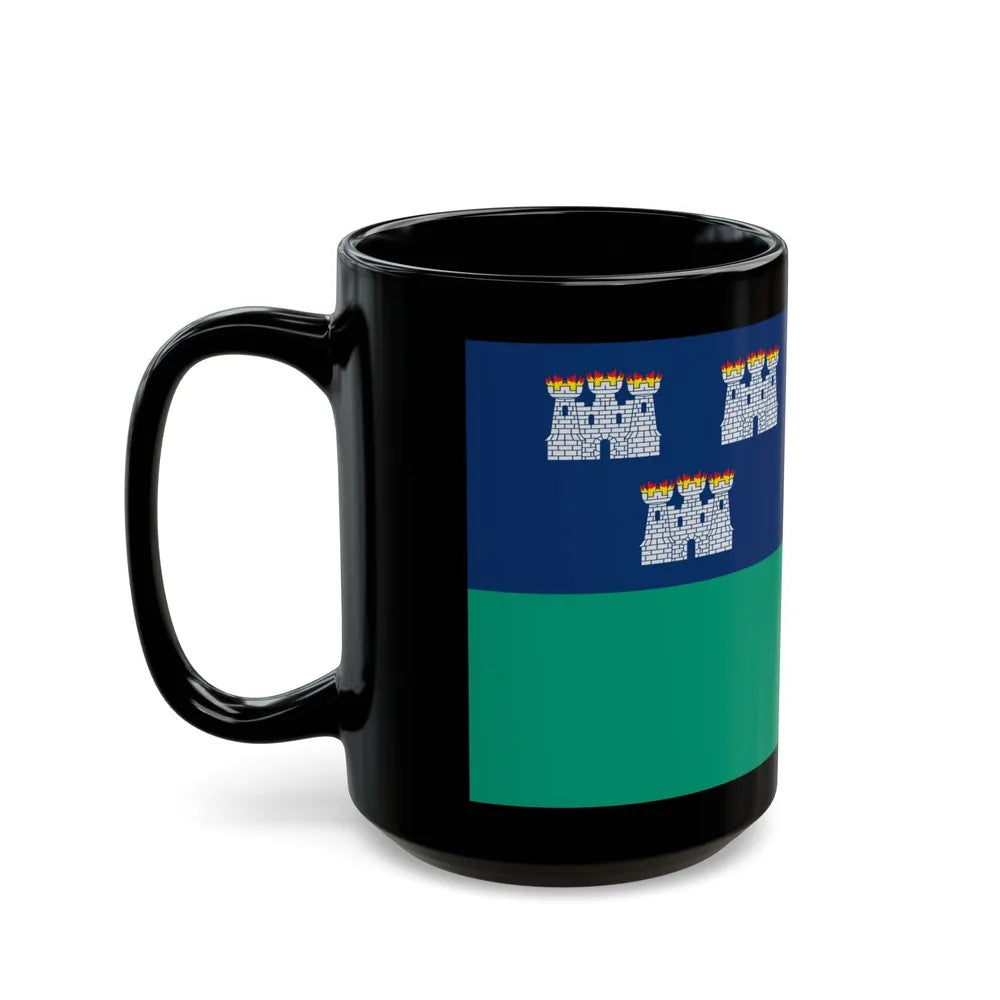 Flag of Dublin City Ireland - Black Coffee Mug-Go Mug Yourself