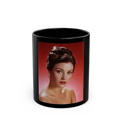 Jane Seymour #79 (Vintage Female Icon) Black Coffee Mug-11oz-Go Mug Yourself