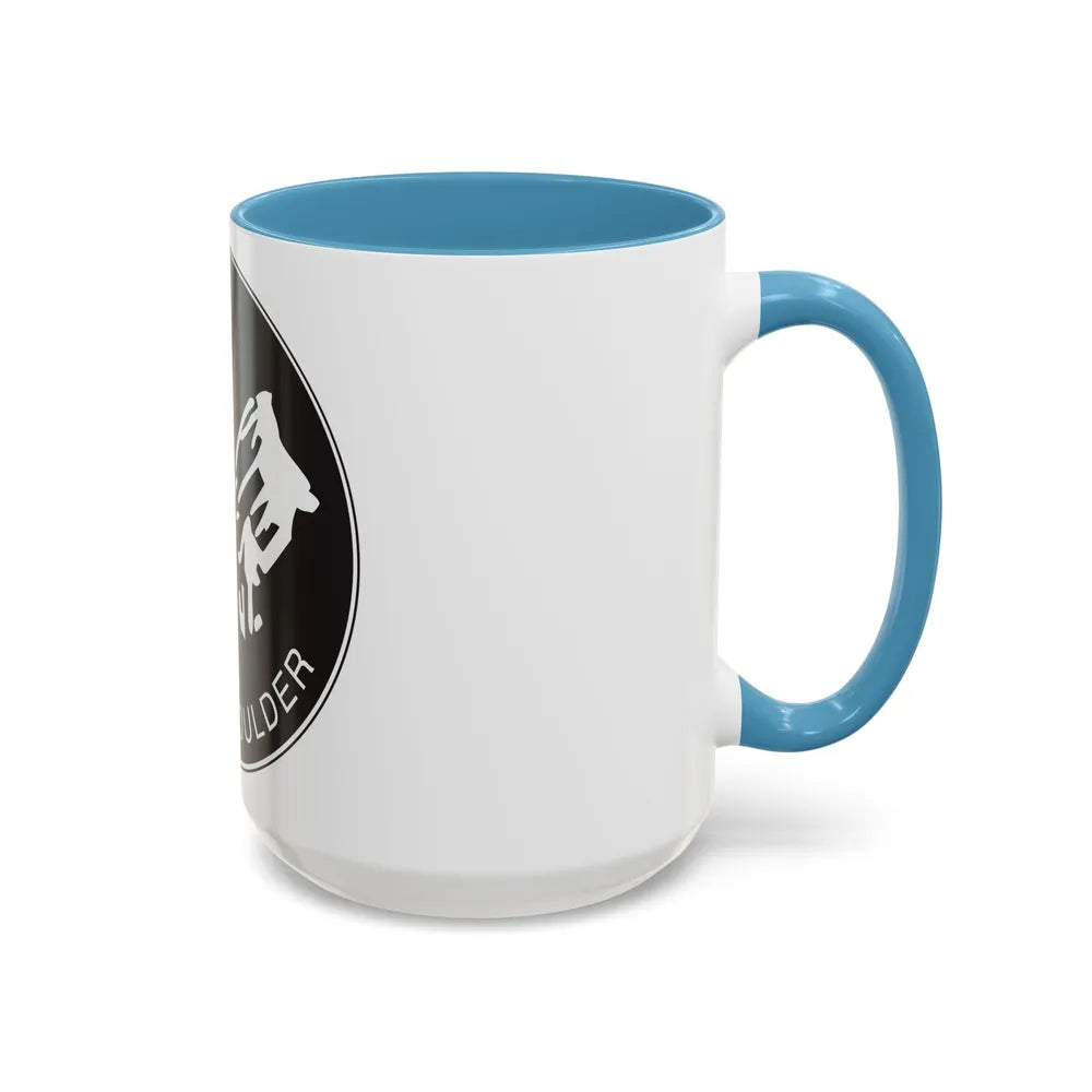 Seal of Boulder Colorado - Accent Coffee Mug-Go Mug Yourself