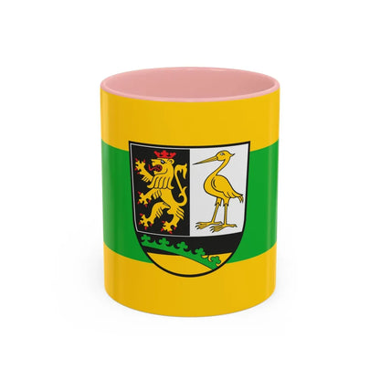 Flag of Greiz Germany - Accent Coffee Mug-11oz-Pink-Go Mug Yourself