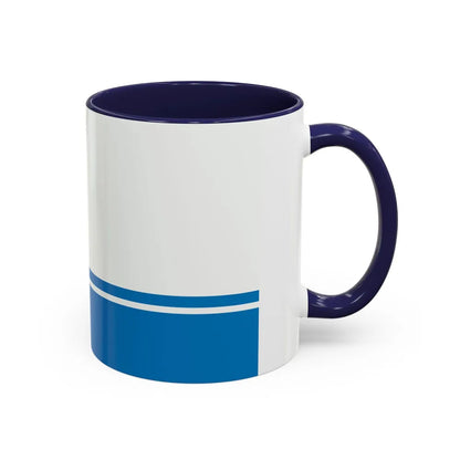 Flag of Gdynia Poland - Accent Coffee Mug-Go Mug Yourself