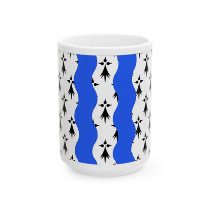 Flag of Ille et Vilaine France 2 - White Coffee Mug-15oz-Go Mug Yourself