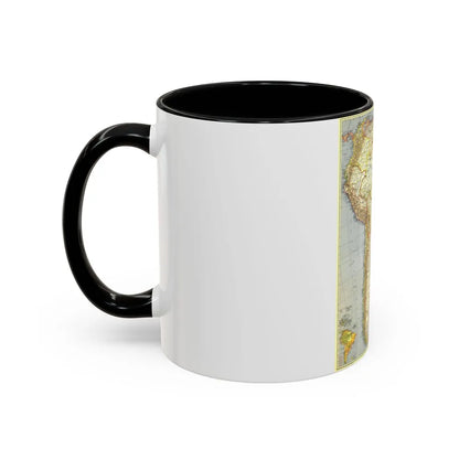 South America (1937) (Map) Accent Coffee Mug-Go Mug Yourself