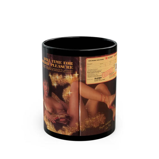 Ola Ray #129 - 1 Color Centerfold from Early 80's Playboy Magazine1 (Vintage Female Icon) Black Coffee Mug-11oz-Go Mug Yourself