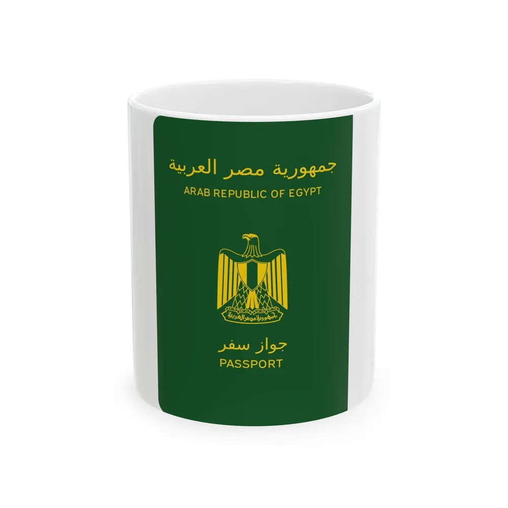 Egyptian Passport - White Coffee Mug-11oz-Go Mug Yourself