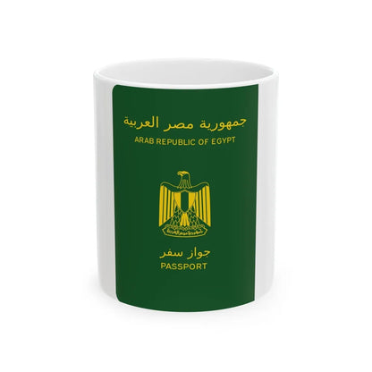 Egyptian Passport - White Coffee Mug-11oz-Go Mug Yourself