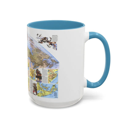 Canada - Vacationlands (1985) (Map) Accent Coffee Mug-Go Mug Yourself