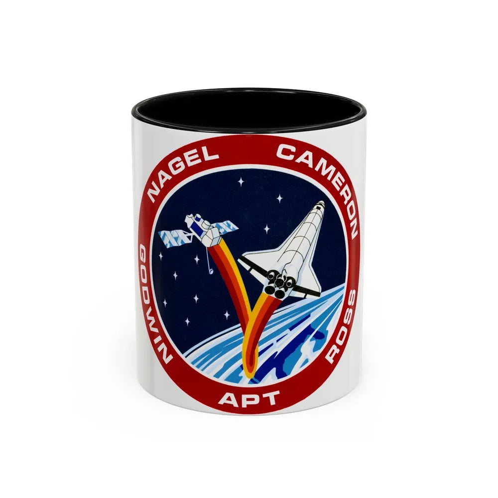 STS 37 (NASA) Accent Coffee Mug-11oz-Black-Go Mug Yourself