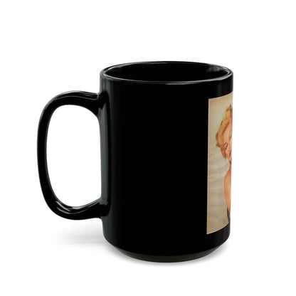 Julie Newmar #275 (Vintage Female Icon) Black Coffee Mug-Go Mug Yourself