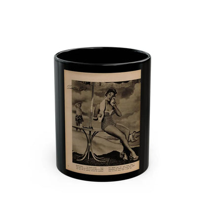 Kim Novak #341 1 (Vintage Female Icon) Black Coffee Mug-11oz-Go Mug Yourself