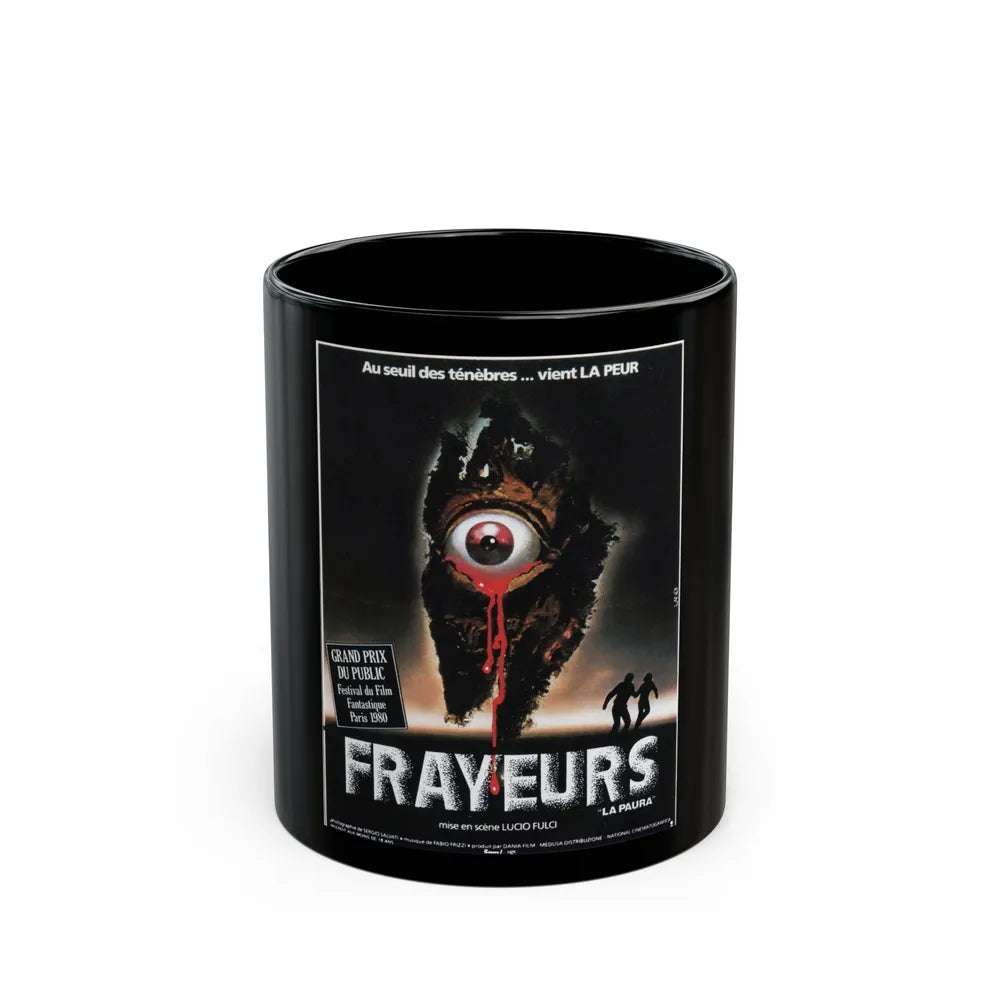 CITY OF THE LIVING DEAD (FRENCH) 1980 Movie Poster - Black Coffee Mug-11oz-Go Mug Yourself