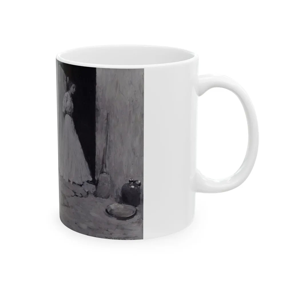 Cowboy Courtship, 1907 - White Coffee Mug-Go Mug Yourself