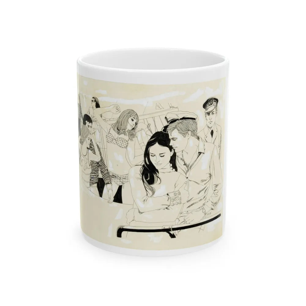 Cosmopolitan Illustration (1) - White Coffee Mug-11oz-Go Mug Yourself