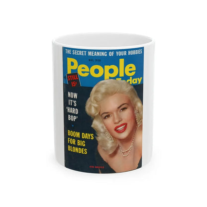 Jayne Mansfield #140 - Mag. Cover (Vintage Female Icon) White Coffee Mug-11oz-Go Mug Yourself