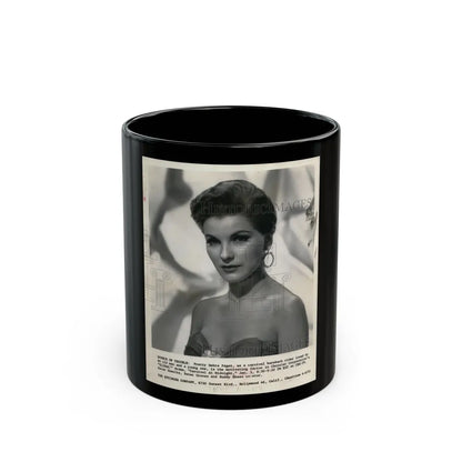 Debra Paget #425 (Vintage Female Icon) Black Coffee Mug-11oz-Go Mug Yourself