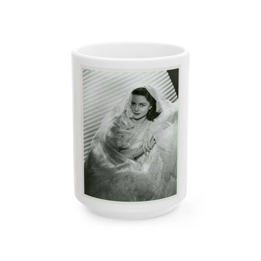 Dorothy Malone #160 (Vintage Female Icon) White Coffee Mug-15oz-Go Mug Yourself