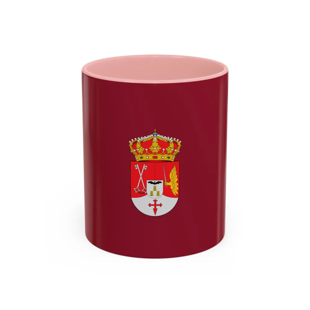 Flag of Albacete Spain - Accent Coffee Mug-11oz-Pink-Go Mug Yourself