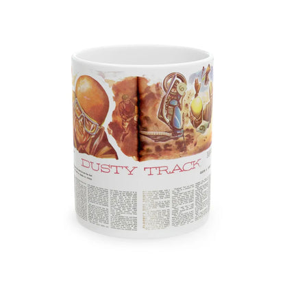 Dusty Track, Man Junior, October 1951 - White Coffee Mug-11oz-Go Mug Yourself