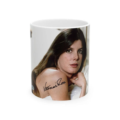 Katharine Ross #80 (Vintage Female Icon) White Coffee Mug-11oz-Go Mug Yourself