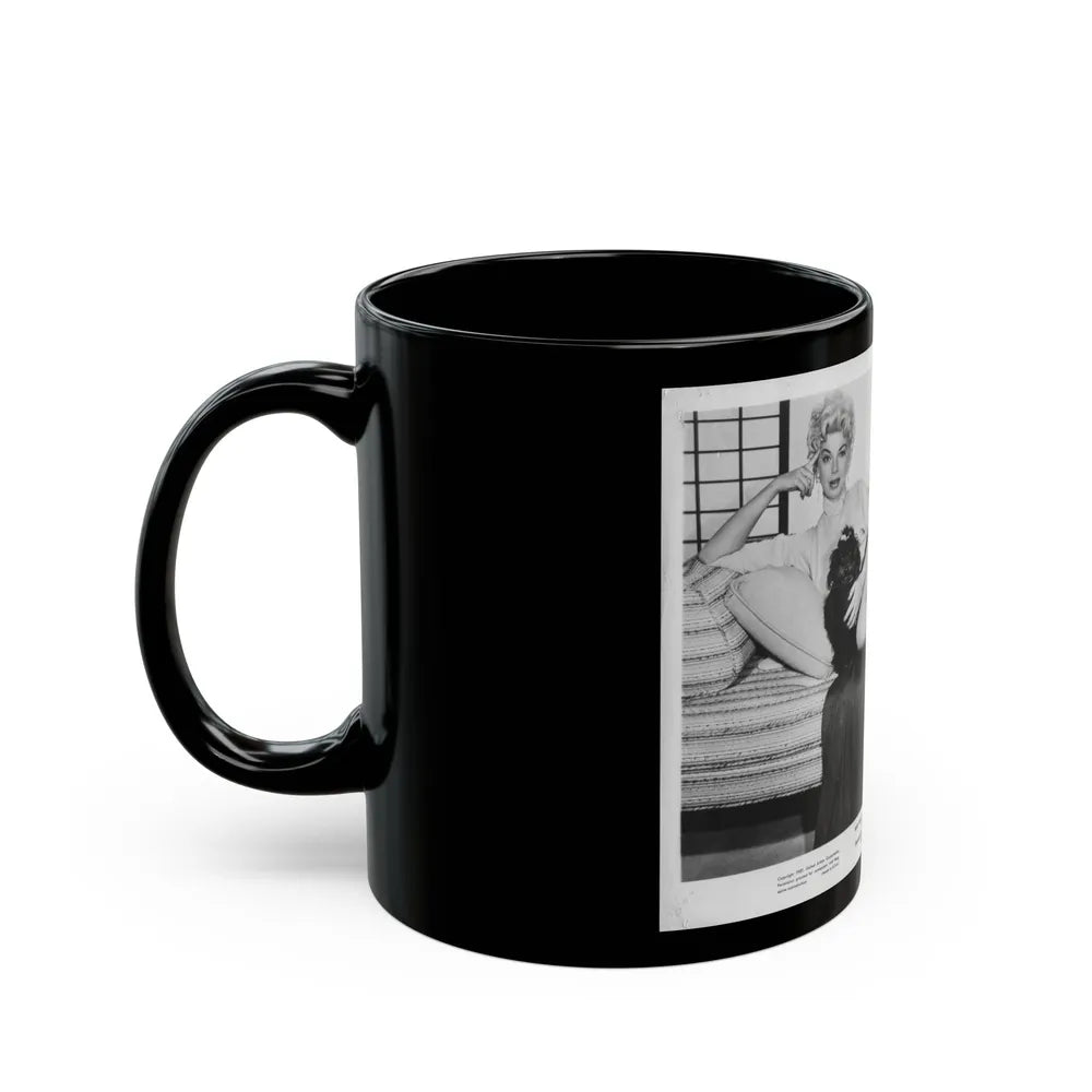 Barbara Nichols #442 (Vintage Female Icon) Black Coffee Mug-Go Mug Yourself