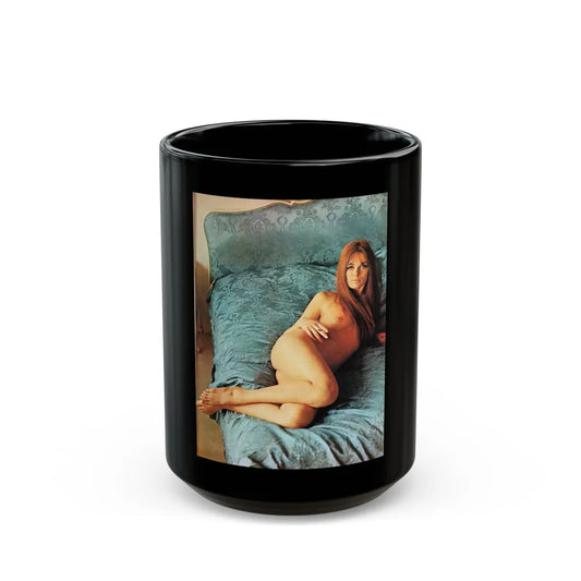 Julie Ege #245 (Vintage Female Icon) Black Coffee Mug-15oz-Go Mug Yourself