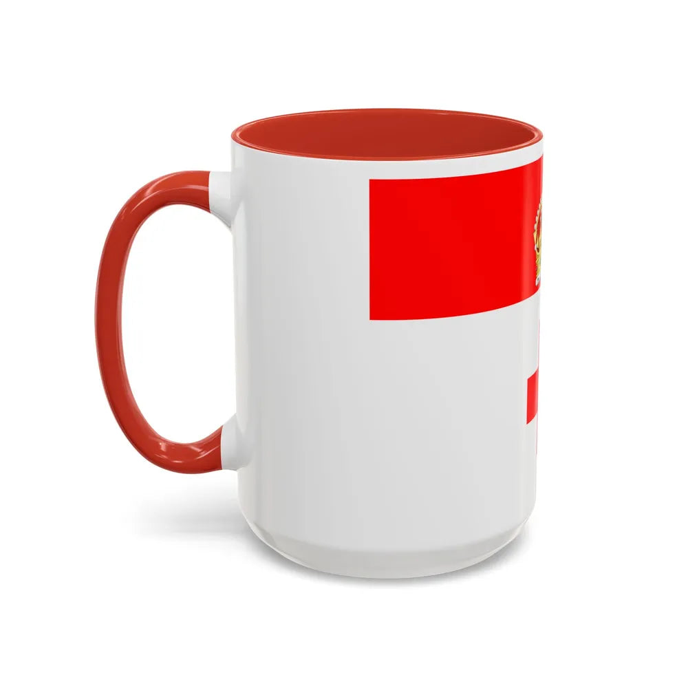 Flag of Birkirkara Malta - Accent Coffee Mug-Go Mug Yourself