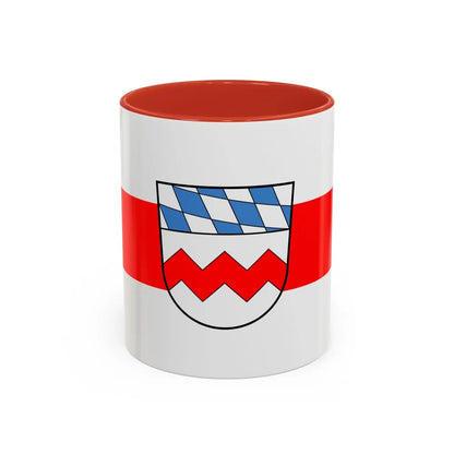 Flag of Dachau Germany - Accent Coffee Mug-11oz-Red-Go Mug Yourself