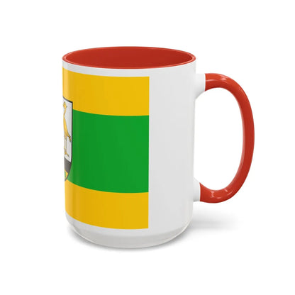 Flag of Greiz Germany - Accent Coffee Mug-Go Mug Yourself