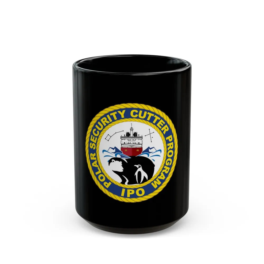 C2495 Polar Security Cutter Program IPO (U.S. Coast Guard) Black Coffee Mug-15oz-Go Mug Yourself