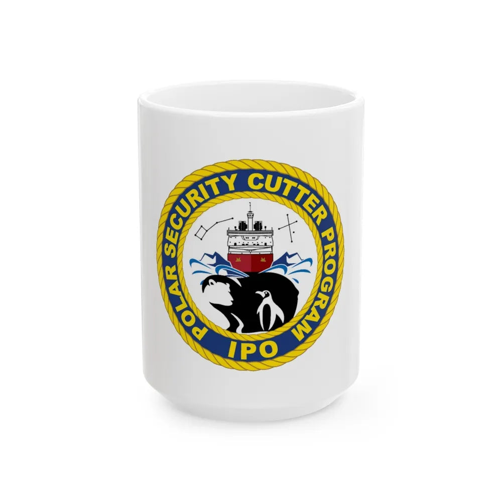 C2495 Polar Security Cutter Program IPO (U.S. Coast Guard) White Coffee Mug-15oz-Go Mug Yourself