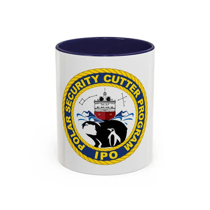C2495 Polar Security Cutter Program IPO (U.S. Coast Guard) Accent Coffee Mug 11oz Navy - Go Mug Yourself