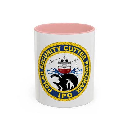 C2495 Polar Security Cutter Program IPO (U.S. Coast Guard) Accent Coffee Mug 11oz Pink - Go Mug Yourself