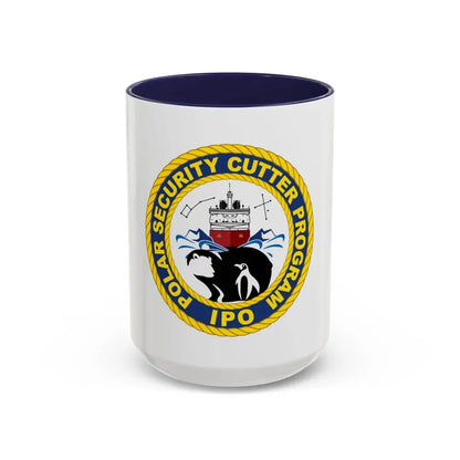 C2495 Polar Security Cutter Program IPO (U.S. Coast Guard) Accent Coffee Mug 15oz Navy - Go Mug Yourself