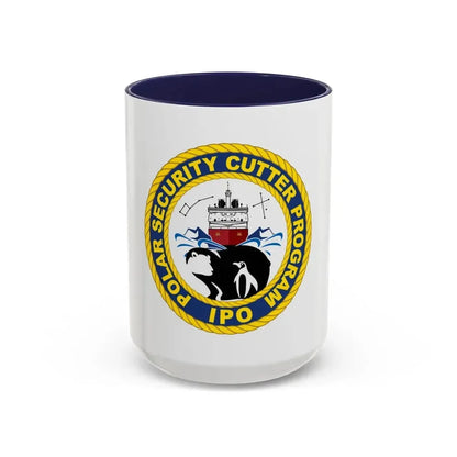 C2495 Polar Security Cutter Program IPO (U.S. Coast Guard) Accent Coffee Mug 15oz Navy - Go Mug Yourself