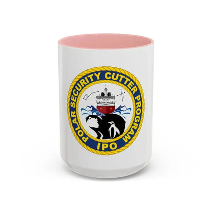 C2495 Polar Security Cutter Program IPO (U.S. Coast Guard) Accent Coffee Mug 15oz Pink - Go Mug Yourself