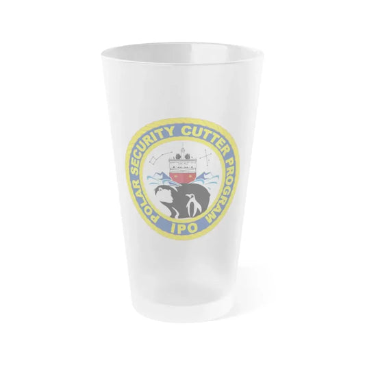 C2495 Polar Security Cutter Program IPO (U.S. Coast Guard) Frosted Pint Glass 16oz Default Title - Go Mug Yourself
