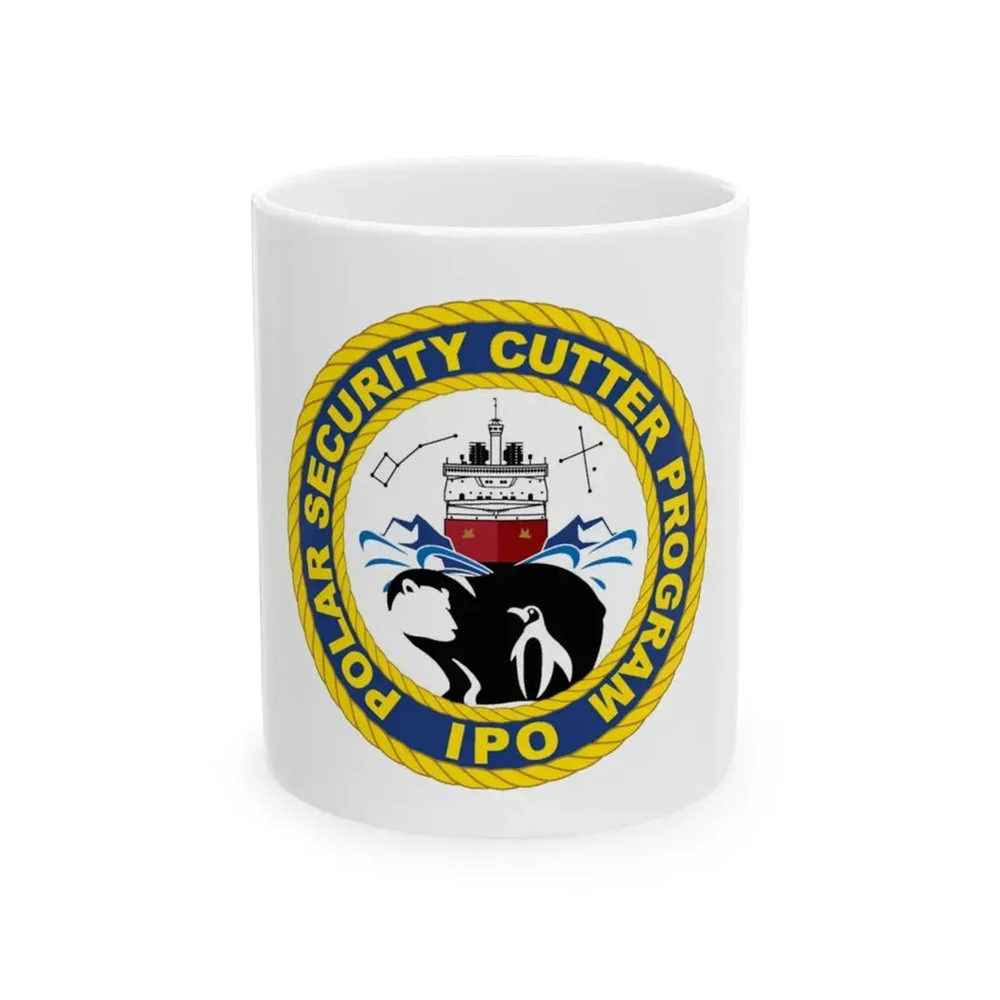 C2495 Polar Security Cutter Program IPO (U.S. Coast Guard) White Coffee Mug 11oz - Go Mug Yourself