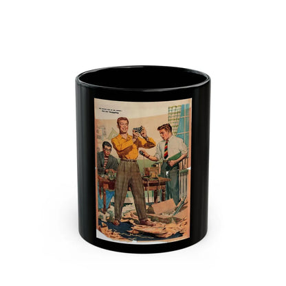 Double Life of Mr. Hobby (Pt. 1-1), True Magazine, September 1946 - Black Coffee Mug-11oz-Go Mug Yourself