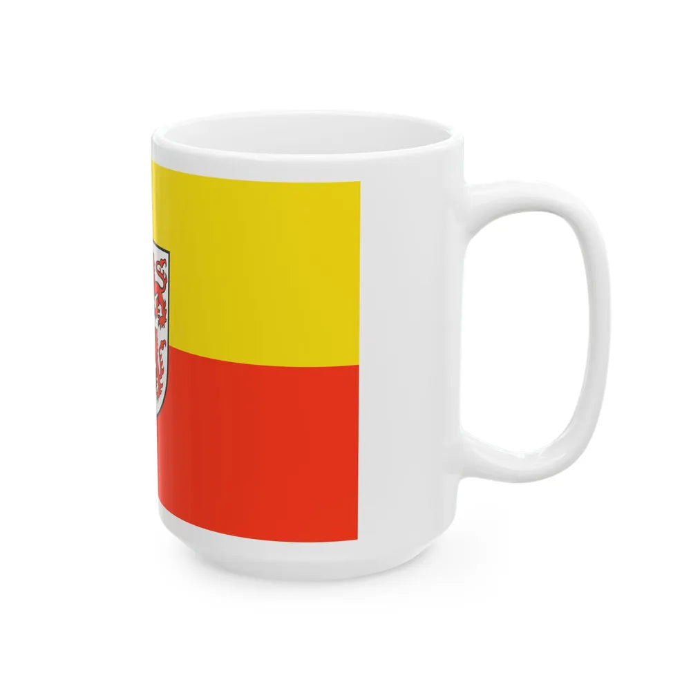 Flag of Neumarkt in der Oberpfalz Germany - White Coffee Mug-Go Mug Yourself